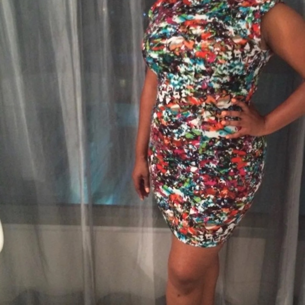 Multicolor bodycon dress